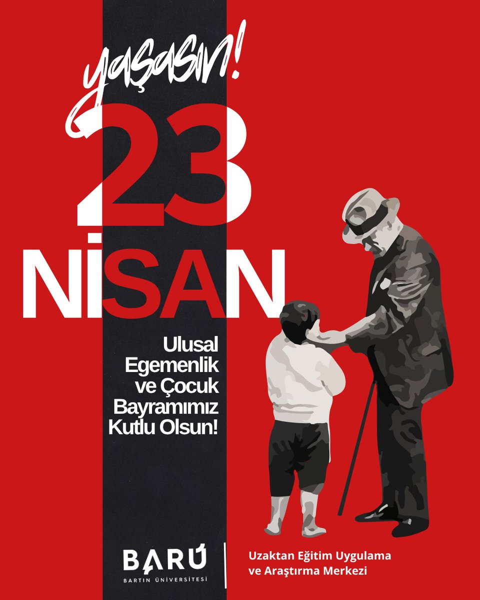 bu_uzem's tweet photo. 23 Nisan Ulusal Egemenlik ve Çocuk Bayramı Kutlu Olsun! Bu anlamlı günü tüm dünya çocuklarına armağan eden Gazi Mustafa Kemal Atatürk’ü saygı ve minnetle anıyor; tüm çocuklarımızın bayramını coşkuyla kutluyoruz. Sağlık, mutluluk ve umut dolu bir geleceğe🎉❤️ https://t.co/AH4w5zLiTF
