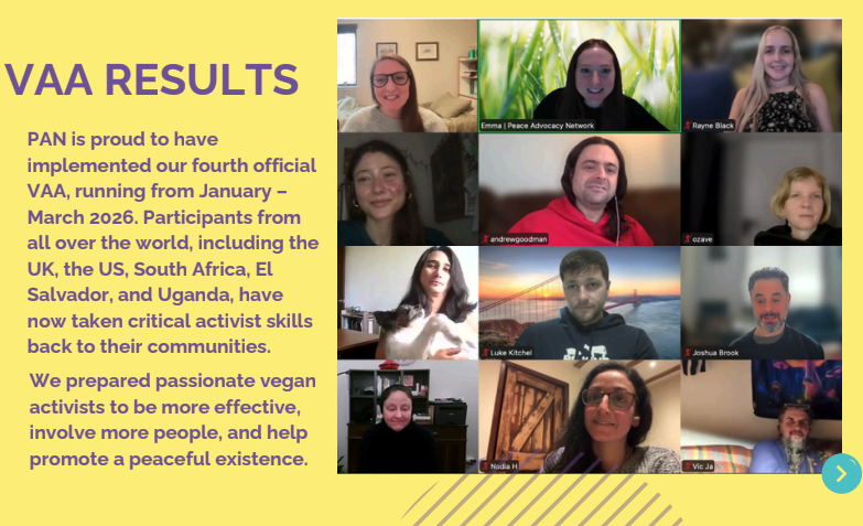 JayBeeAlexander's tweet photo. Proud to have participated in @PeaceAdvocacy's Vegan Activist Academy.  #Animals are #friendsnotfood! 🌱 https://t.co/uvQGnBD8jl