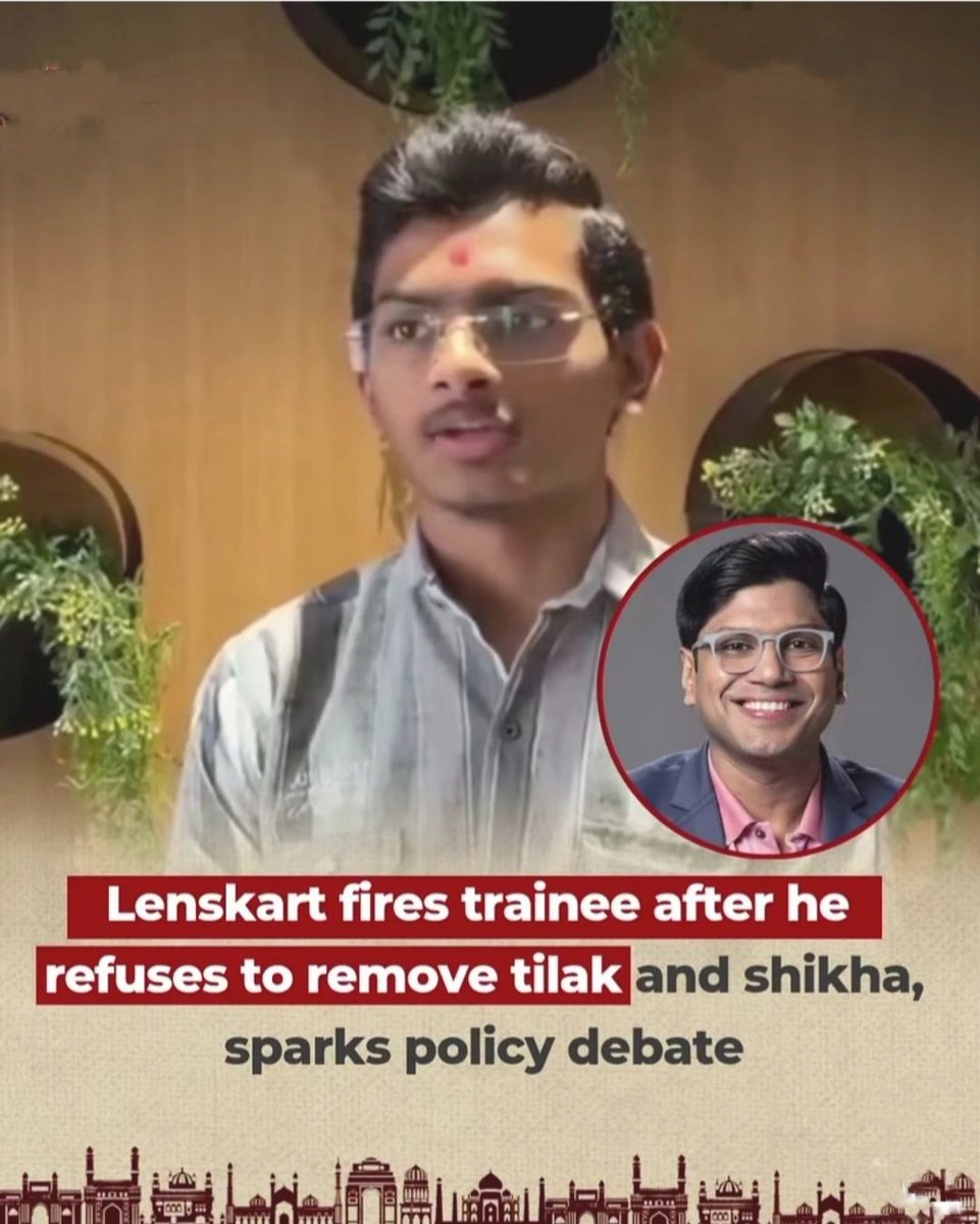 iharshit_ojha's tweet image. Oh really?

Top performer. Delivers results.
But asked to remove a tilak to “fit in”… or leave.

Performance &amp;gt; appearance. Always.

Where do we draw the line?

@Lenskart_com @peyushbansal

#corporate #workplace #culture