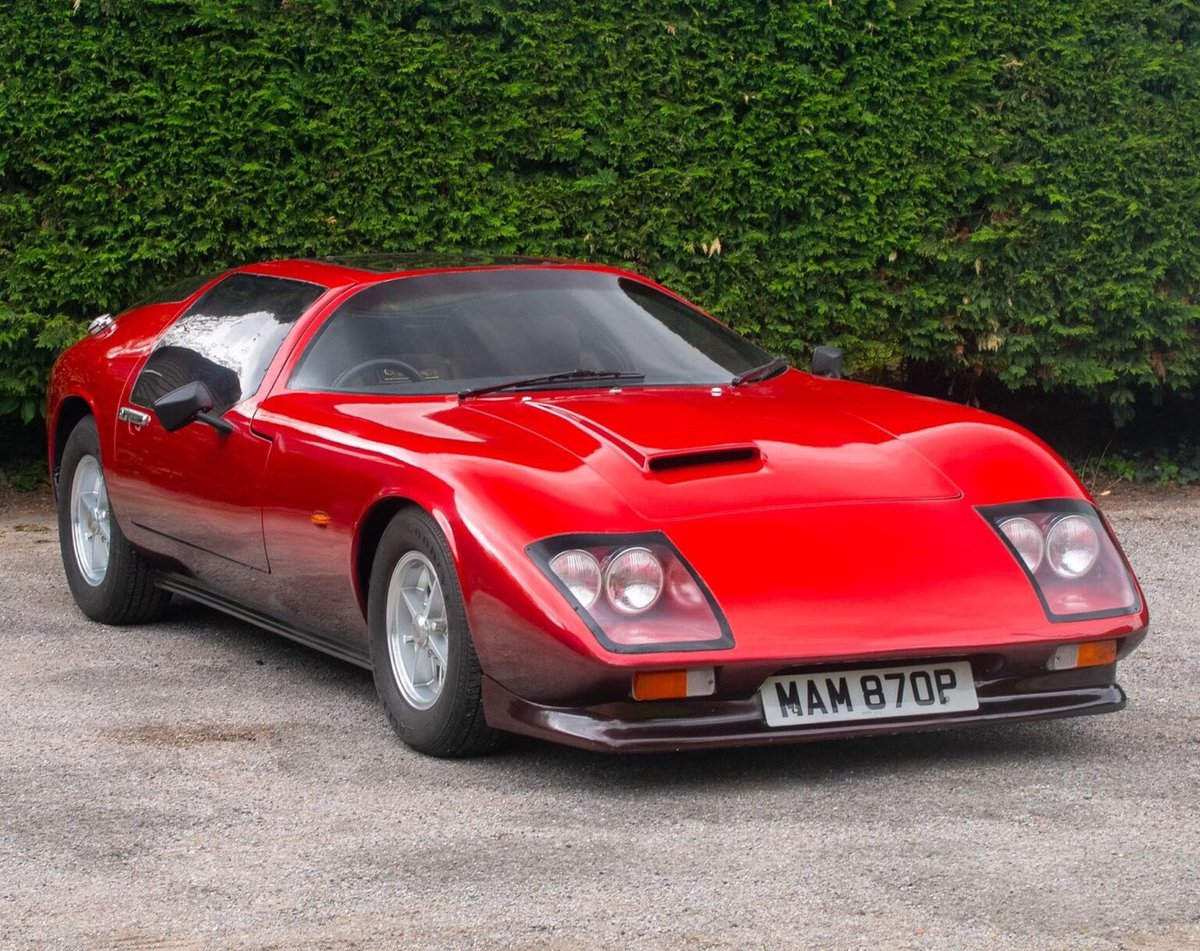 Silodrome's tweet photo. This is a 1976 Piper P2, it’s a rare and surprisingly affordable British sports car with Le Mans-inspired styling, a well-designed cockpit, and a drivetrain that’s nice and easy to source parts for.

Link: https://t.co/45yMnZobHc https://t.co/E0TmNpynJ5