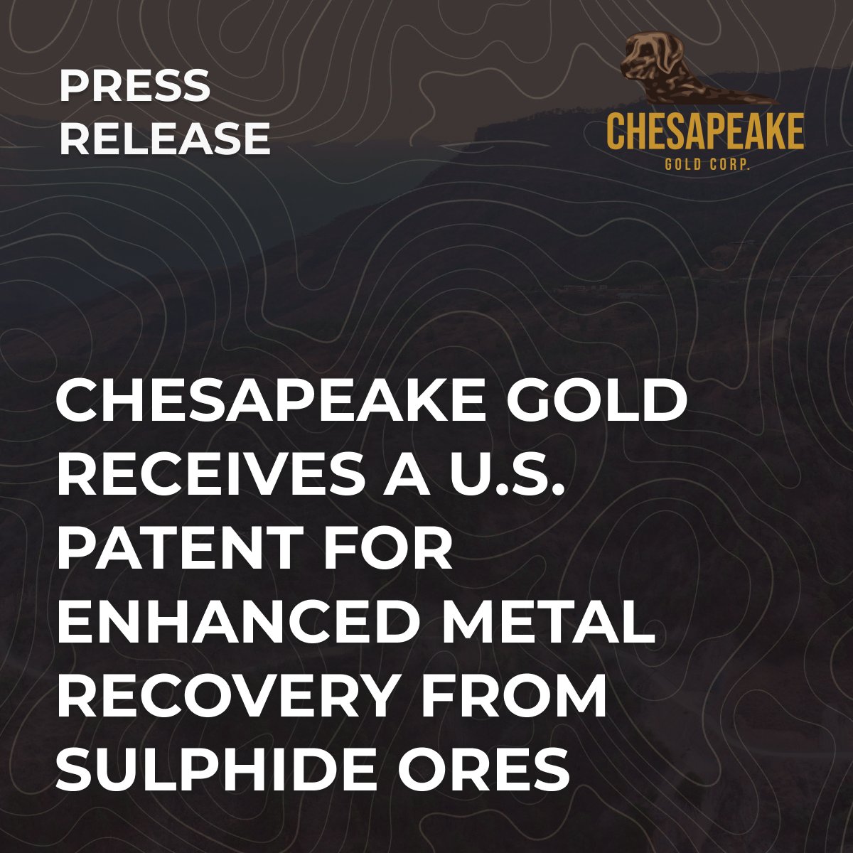 Chesapeake_Gold's tweet image. Chesapeake Gold Receives A U.S. Patent For Enhanced Metal Recovery From Sulphide Ores 

Read the full $CKG.V release here: bit.ly/4e0AdVb