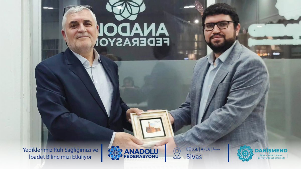 anadolufdrsyn's tweet photo. Danişmend Derneği’nin "Helal Gıda" söyleşisinde konuşan Prof. Dr. Hasan Yetim, tüketilen gıdaların bedeni olduğu kadar ruh sağlığını ve ibadet bilincini de doğrudan etkilediği vurguladı.

📰📌Haberin detayları için:
https://t.co/zcMSsezQZ0

#anadolufederasyonu #danişmendderneği https://t.co/WcxqRbkaAi