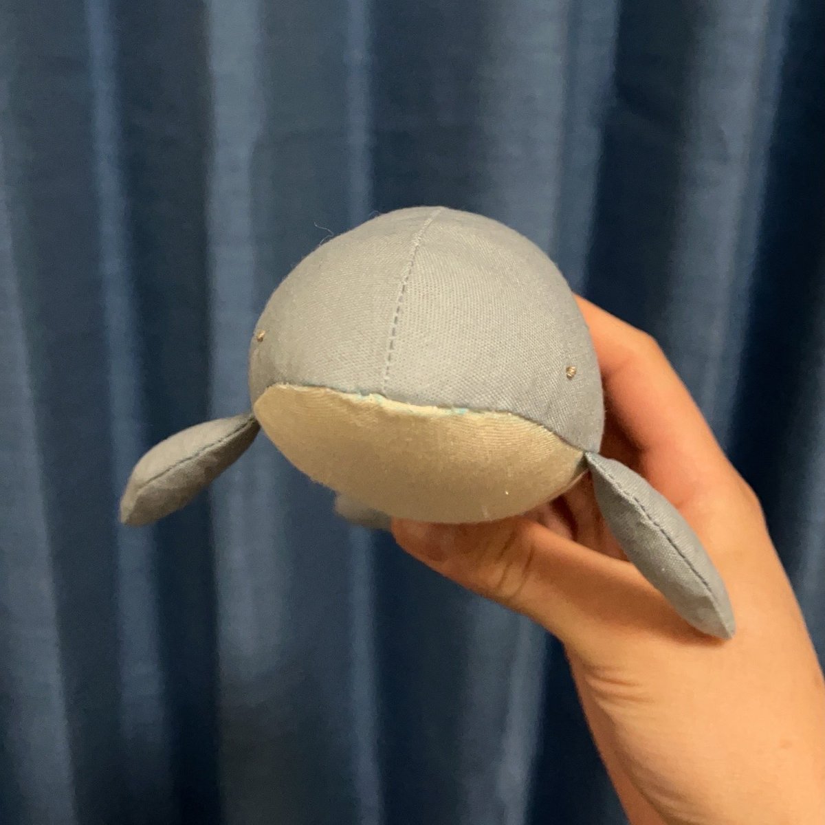 00a3af_blue's tweet image. くじらの概念を作りました
種を決めずに作ったので概念
 #クジラ #くじら #ぬいぐるみ