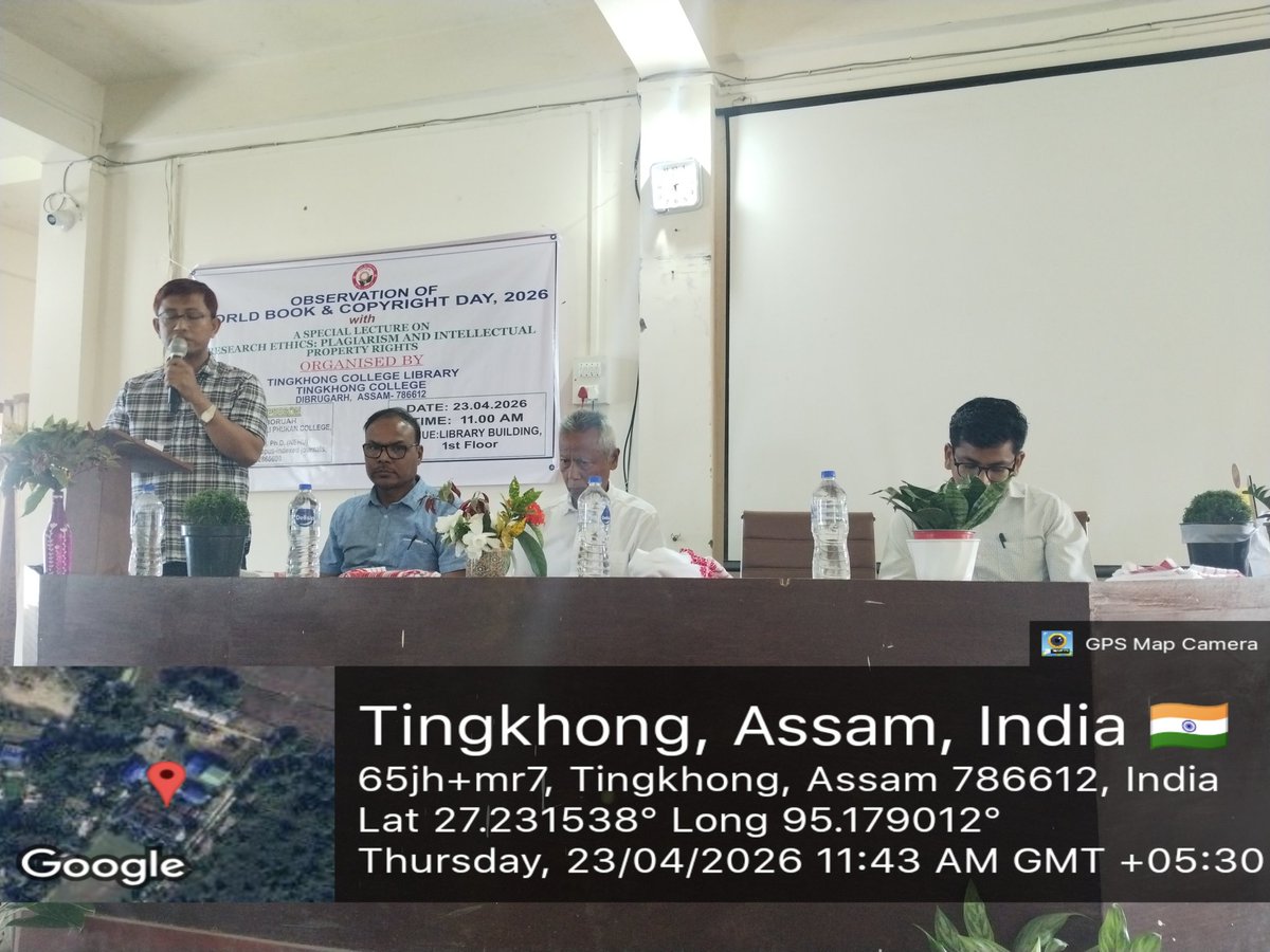 TNG_COLLEGE's tweet image. Celebrating World Book &amp;amp; Copyright Day at Tingkhong College Library!
Promoting knowledge, originality, and research ethics. ✨ Let's continue to read, respect, and create with integrity. 
#WorldBookDay #CopyrightDay #ResearchEthics #TingkhongCollege