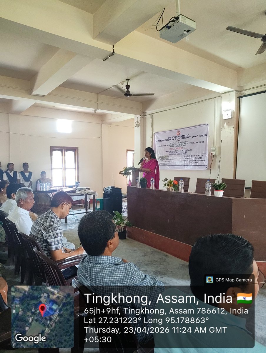 TNG_COLLEGE's tweet image. Celebrating World Book &amp;amp; Copyright Day at Tingkhong College Library!
Promoting knowledge, originality, and research ethics. ✨ Let's continue to read, respect, and create with integrity. 
#WorldBookDay #CopyrightDay #ResearchEthics #TingkhongCollege