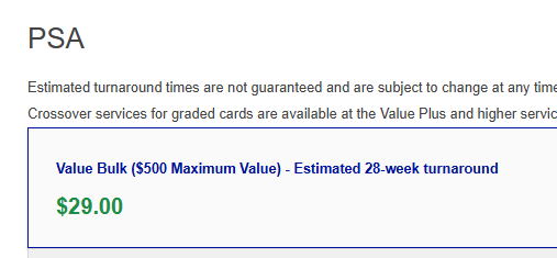 Cynical_FUT's tweet image. 7 months turnaround for PSA Grading with @CheckOutMyCards 

Are you kidding me? 

SEVEN MONTHS? 

#Grading #PSA #Topps