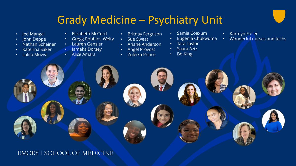 EmoryGIM's tweet image. So proud to celebrate the Med‑Psych Team, winners of the @EmoryatGrady Best Team Award! A testament to exceptional teamwork and leadership by Lauren Gensler. 🌟#MedPsych #TeamExcellence #PatientCenteredCare #GIMProud