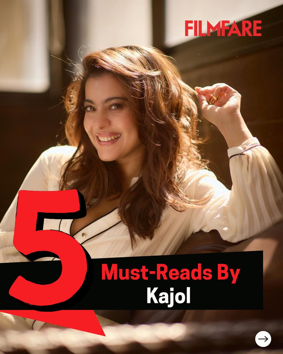filmfare's tweet image. On the occasion of #WorldBookDay, #Kajol shares her top book recommendations. 📚

#FilmfareExclusive #BookRecommendation