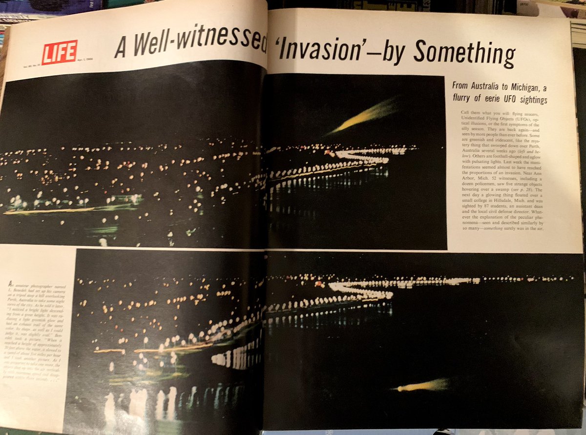 MHuntington7's tweet image. This LIFE Magazine featuring reporting on the 1966 UFO wave has been newly sighted in the UFO library! 👁️🛸 #UFOs #UFOLibrary 📚