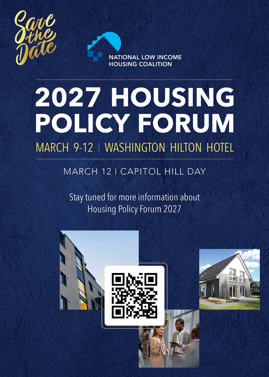 NLIHC's tweet image. #SaveTheDate for the 2027 Housing Policy Forum! Happening March 9-12 at the Washington Hilton Hotel