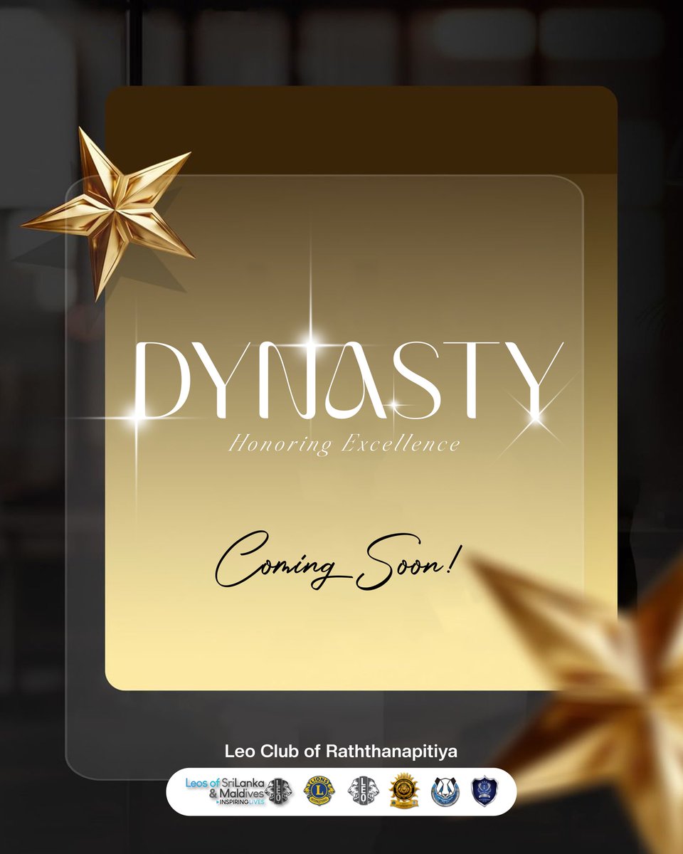 LCRattanapitya's tweet image. DYNASTY - COMING SOON ✨

Honoring Excellence 🏆

A special initiative dedicated to recognizing dedication, leadership, and outstanding contributions within the club. 💫

#DYNASTY
#LeoClubofRaththanapitiya