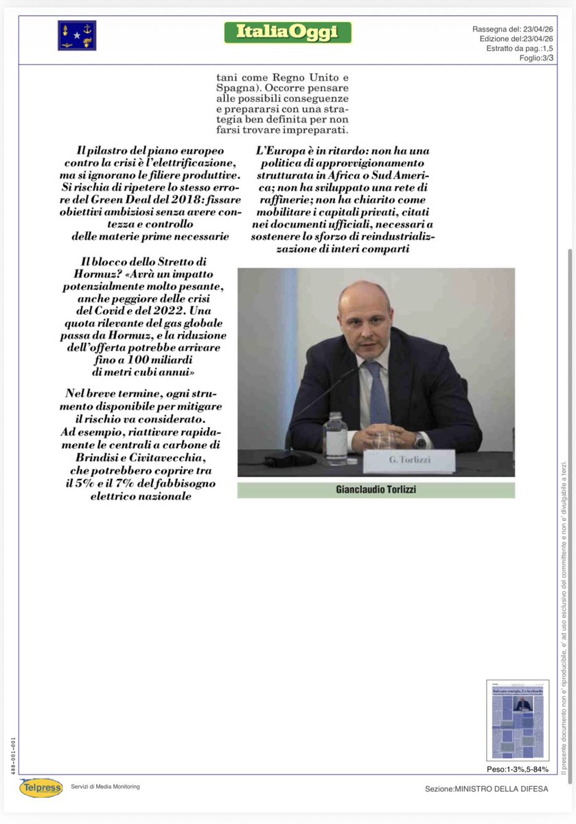 Gianclaudio Torlizzi tweet media