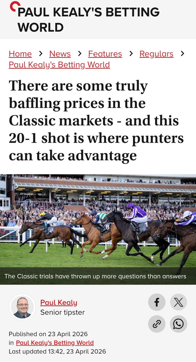 The 2000 Guineas tweet media