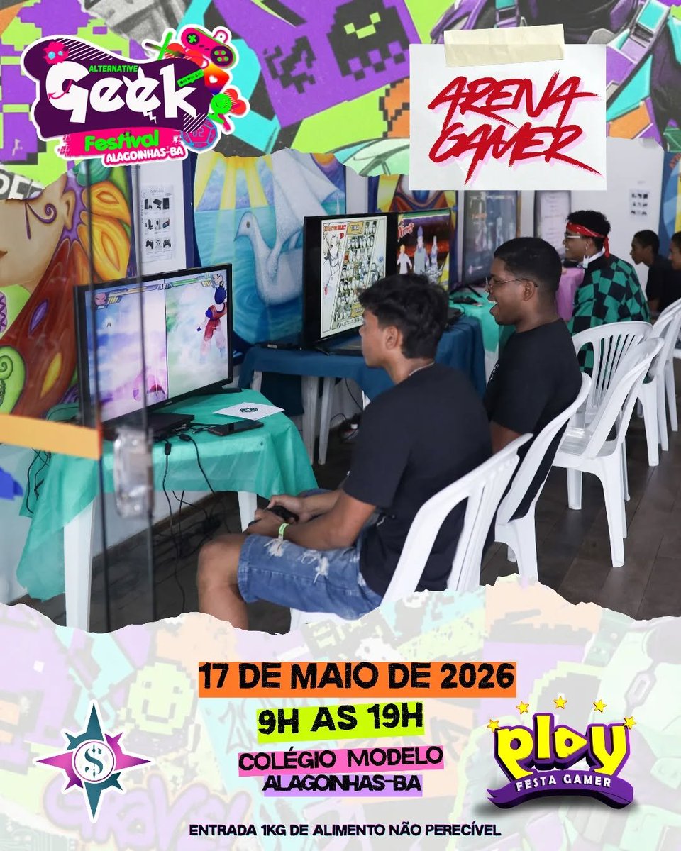 🎮 Foi aqui que pediram Freeplay de videogames?

Em parceria com a @playfestagamer o AGF terá espaço dedicado aos videogames de última geração, garantindo jogos clássicos e os atuais também!

📆 17 de Maio
📍 Colégio Modelo
⏰️9h às 19h
🎟 Entrada 1kg de alimento não perecível