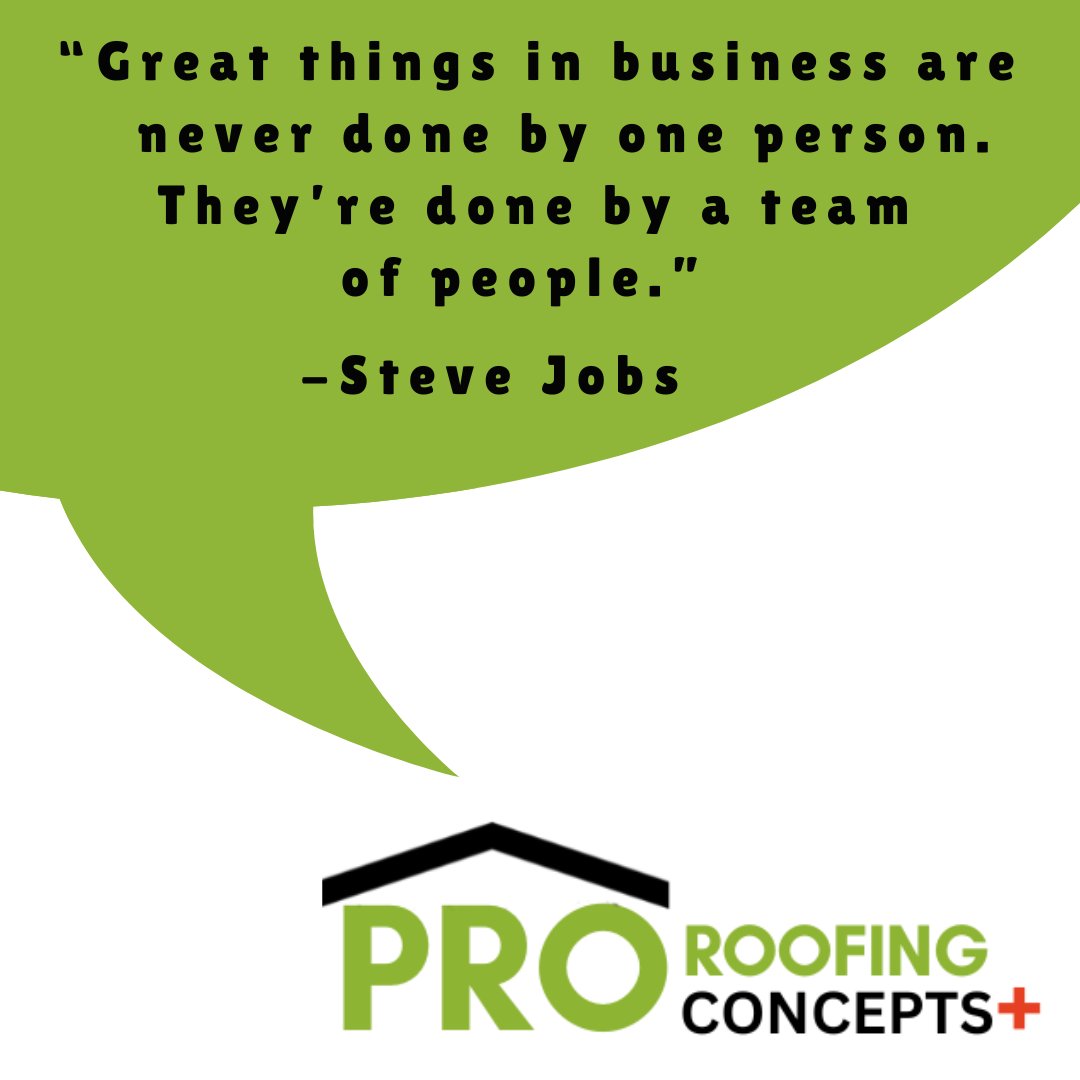 “Great things in business are never done by one person. They’re done by a team of people.” 
- Steve Jobs