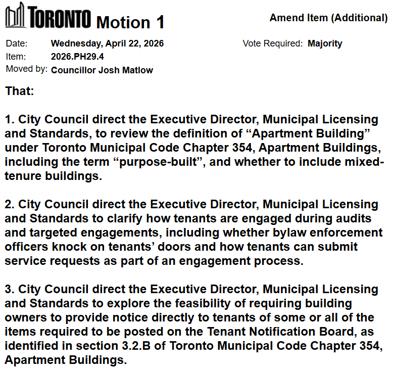 TorontoCouncil's tweet photo. Councillor Matlow has moved a motion on Item PH29.4 - RentSafeTO Update: https://t.co/7hCWVl8Hcs #tocouncil https://t.co/G4k1Sho3zN