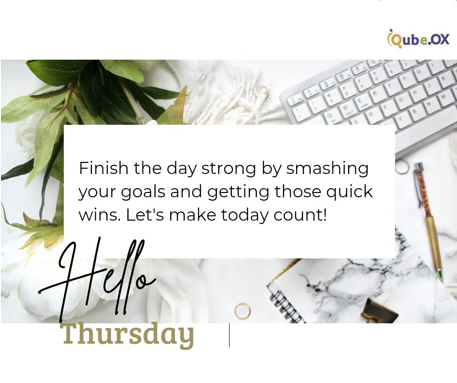 iQube_OX's tweet photo. Happy Thursday, fam!✨
The weekend is close, but we’ve still got some work to do.
Thursdays are for making that final push so you can truly relax by tomorrow evening.
#iQube
#Tech4all https://t.co/bxyridWhcZ