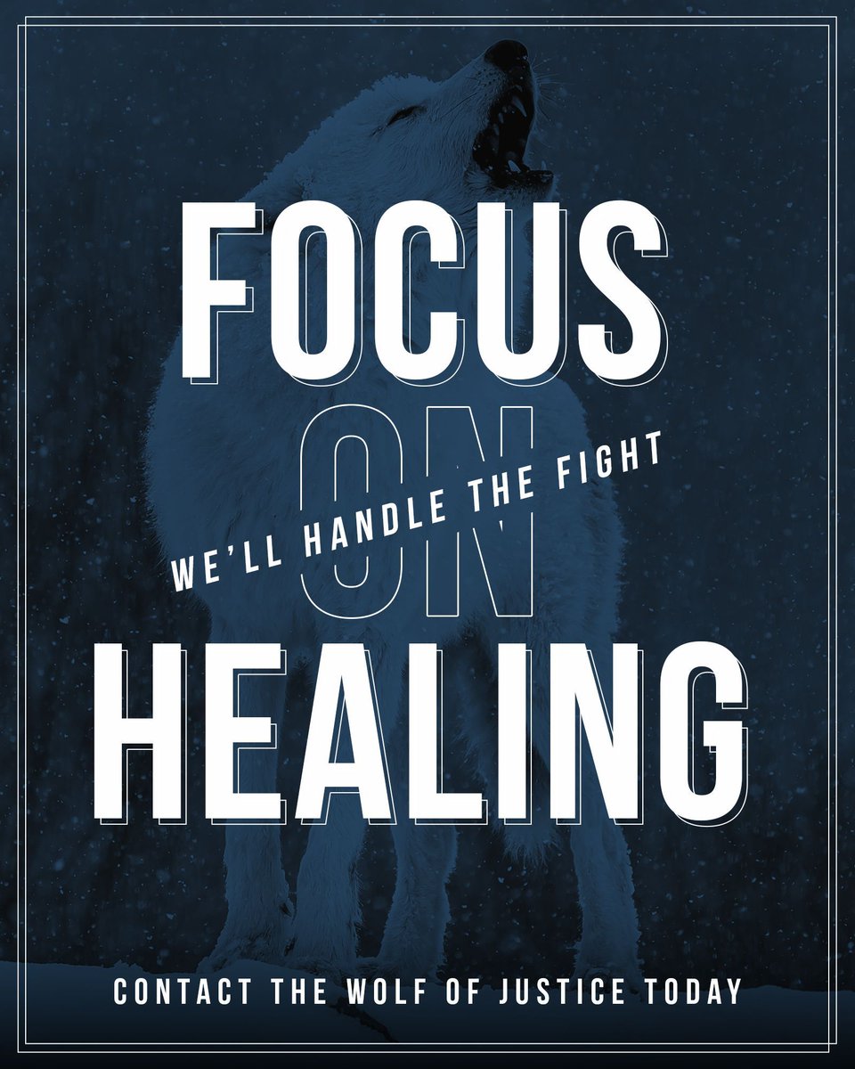 wolfofjustice_'s tweet photo. Focus on healing.

We’ll handle the fight:
📞 (800) 287-1500
📧 intake@wolfofjustice.com
🔗 https://t.co/eO3wPH0iHJ
📍 Tennessee, Virginia, Wisconsin, Arizona, Kentucky, Florida, and Illinois 

#TheWolfOfJustice #Lawyer #PersonalInjuryLawyer #PersonalInjury #LawFirm https://t.co/p7Mf2Iwn5F