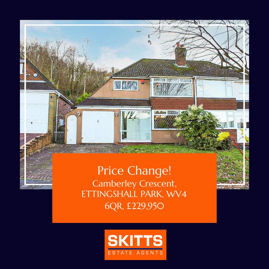 homesatSkitts's tweet image. 📍Camberley Crescent, ETTINGSHALL PARK, WV4 6QR
🏡 3 bed Semi-detached House, £229,950
psh.pt/pb5cbge

#skitts #propertyforsale #sedgley
 #dudley #wolverhampton #bilston