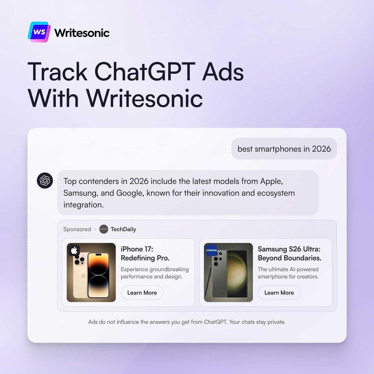 Writesonic tweet media