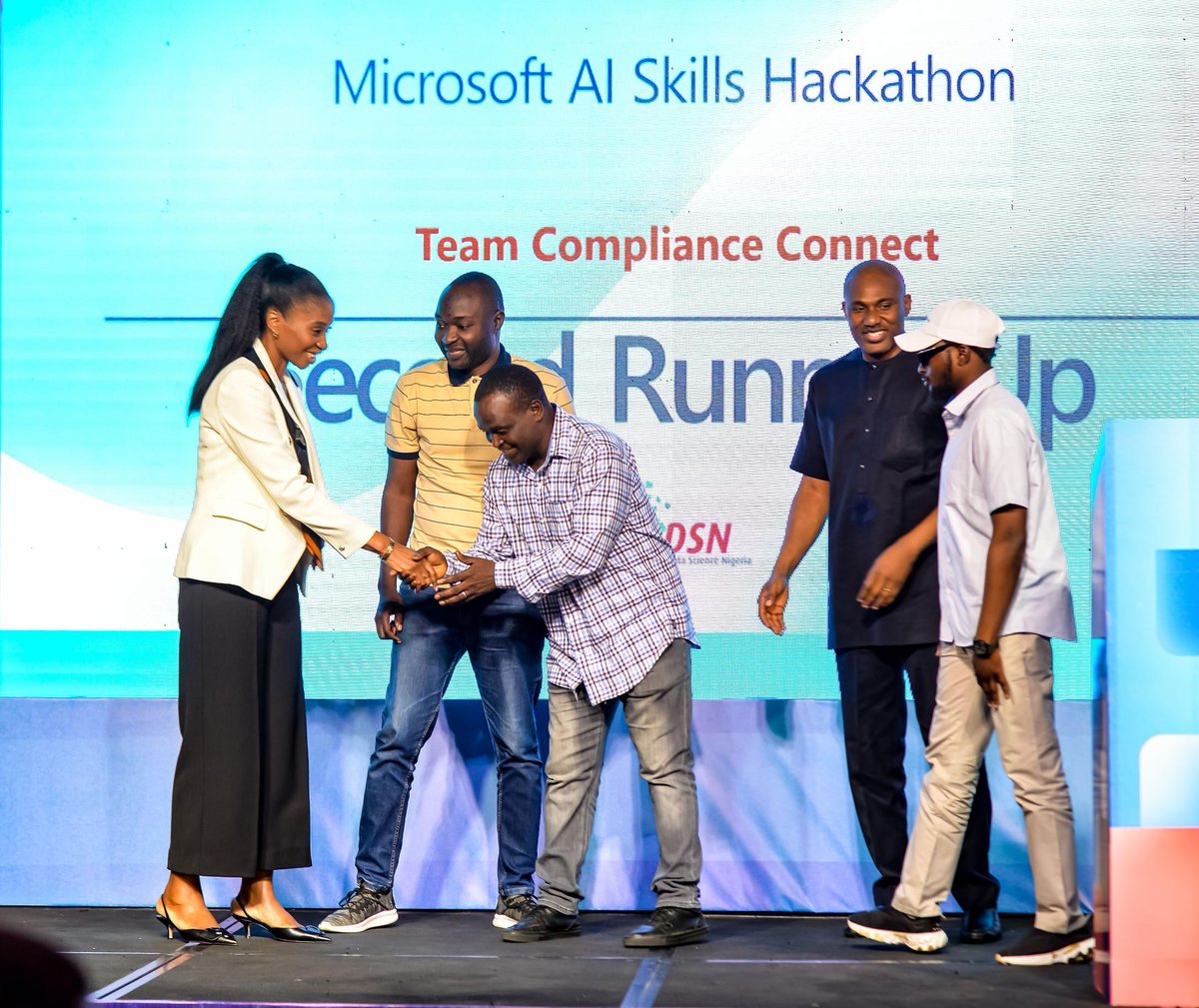 dsn_ai_network's tweet image. At the ongoing AI Skills Week in Abuja, the RegTech Hackathon has delivered exactly what the ecosystem needs right now - practical, AI-driven solutions tackling regulation, compliance, and governance in Nigeria.

Out of 200+ submissions, 13 teams advanced to the build phase. From