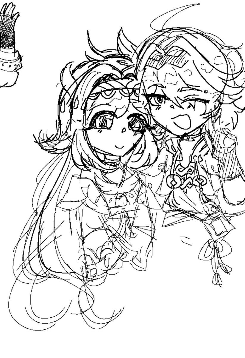 Sayunary's tweet photo. Lanming doodle again
#Lanming #Lionbird #原神 https://t.co/1YSEs5NwY9