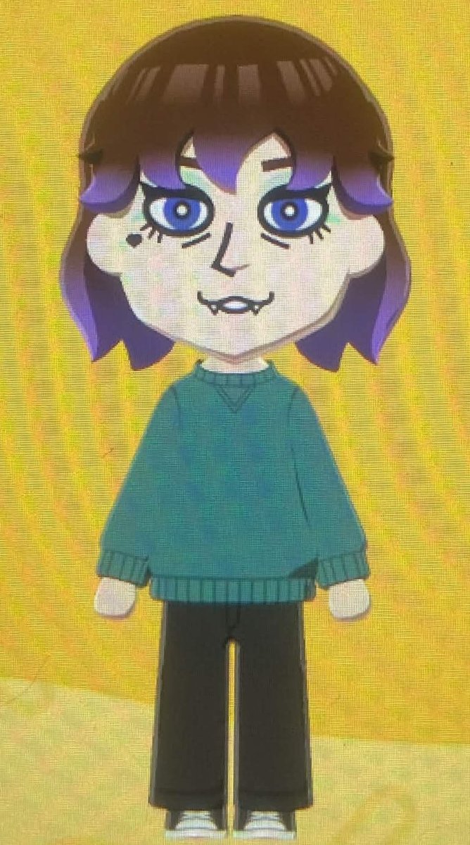 DerpySquiddles's tweet photo. I wanted to have a crack at the tomodachi life art style (with my in game mii as a reference) I think theyre funny https://t.co/I0lFk1gzbR