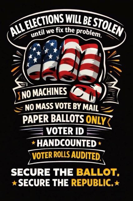 GailGolec's tweet image. As long as we digitally count the ballots we will have selections, not elections.  
#HandCount the ballots on Election Day by precinct!
