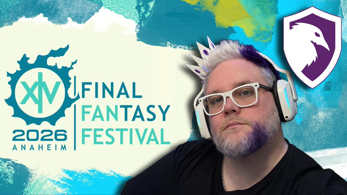 Kniraven's tweet photo. Heading to FFXIV Fan Fest 2026 in Anaheim April 23–25. I’ll be recording the trip, posting updates to YouTube/Instagram/X.

If the connection holds I’ll pop live on my 24/7 Twitch/Kick streams through the weekend so you can see what’s happening—and what you’re missing. https://t.co/EsdRxNsL7C