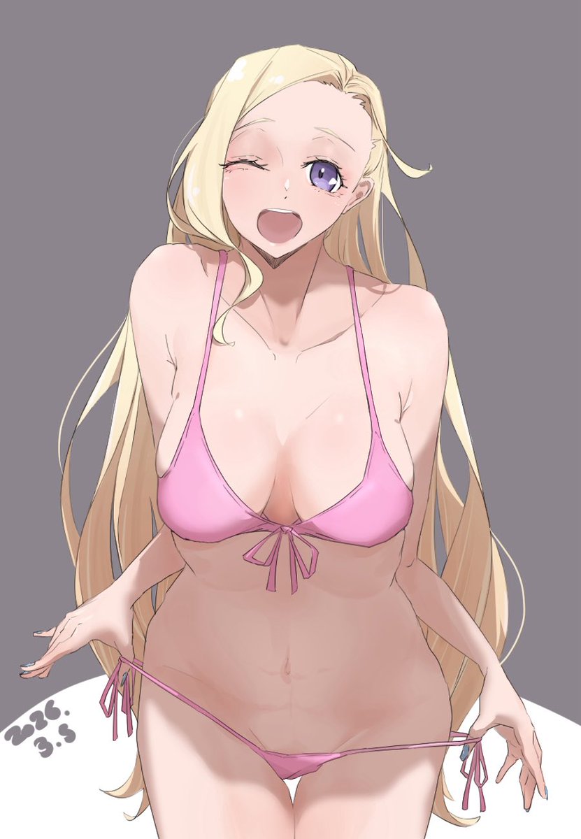 #なんの脈絡もなく水着イラストを再掲して最近フォローしてくれたフォロワーを怖がらせましょう