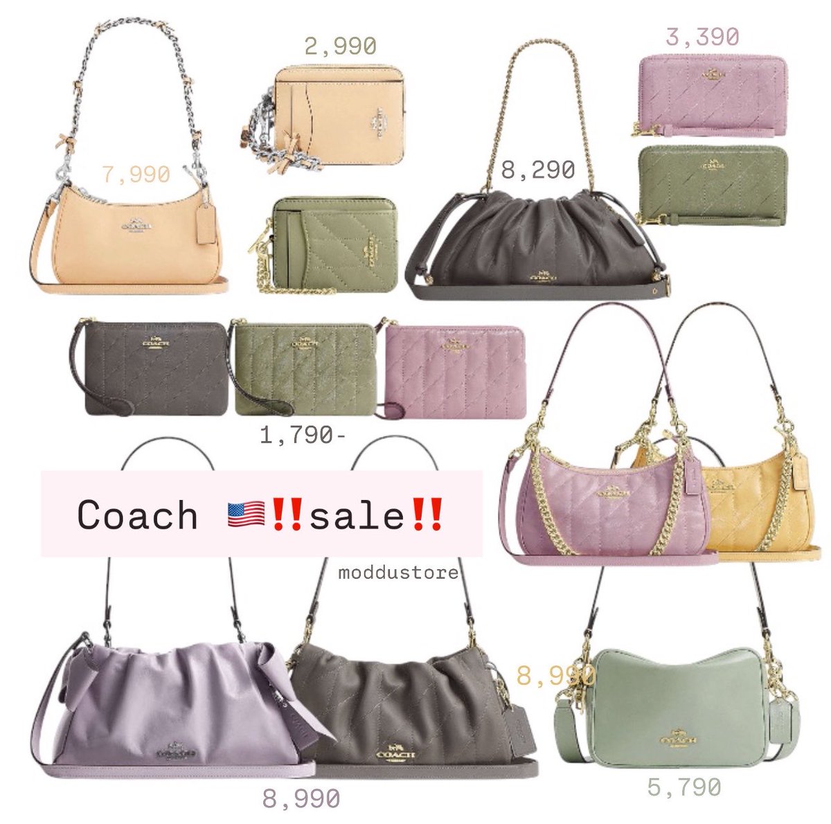 moddustore's tweet photo. Preorder 〰️ Coach Sale 🎀🇺🇸✨
รุ่นใหม่ล่าสุด น่ารักมาก ลดเยอะน้า 

⚡️รอ 25-30 วัน
📝สั่งซื้อ Dm ได้เลยค่ะ ^^ https://t.co/PJTYcVfTpW