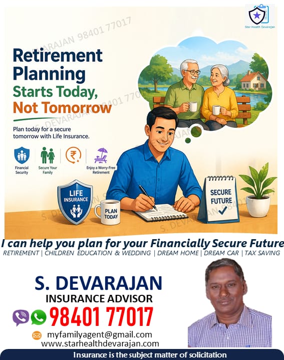 licdevarajan's tweet image. Retirement planning starts now, not tomorrow ⚠️
Delay today can create stress tomorrow ⏳
Start early and build a secure, worry-free future 🛡️
📲 Know more – WhatsApp chat: wa.me/9840177017
 👍

#RetirementPlanning #StartEarly #SecureFuture #FinancialFreedom #FutureReady