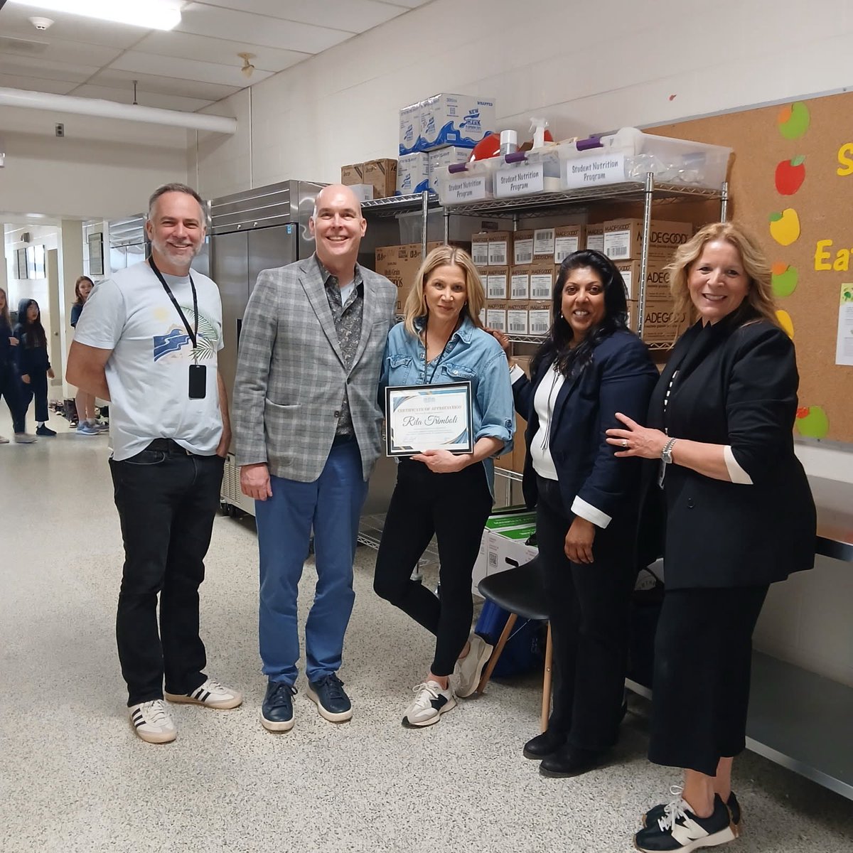 AFLToronto's tweet image. As we continue national volunteer week, AFL was so pleased to visit SNP coordinator, Rita Trimboli, at Our Lady of Peace to thank her for her incredible dedication to student nutrition and #tcdsb youth 😇 Thank you for being an #angelamongus