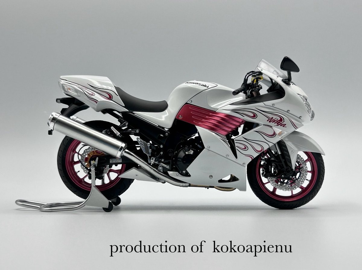これを見た人は塗装前と塗装後を貼れ #タミヤ 1/12scale ZX-14 Special