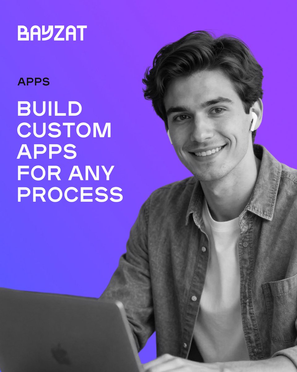 bayzatme's tweet image. What if you could build the tools you need… just by describing them?

With Bayzat Apps, create custom apps for any process.
Forms, dashboards, trackers، whatever your team needs.

No code. No complexity.

Your HR. Your rules.

#Bayzat #BayzatStudio #HRTech #YourHRYourRules
