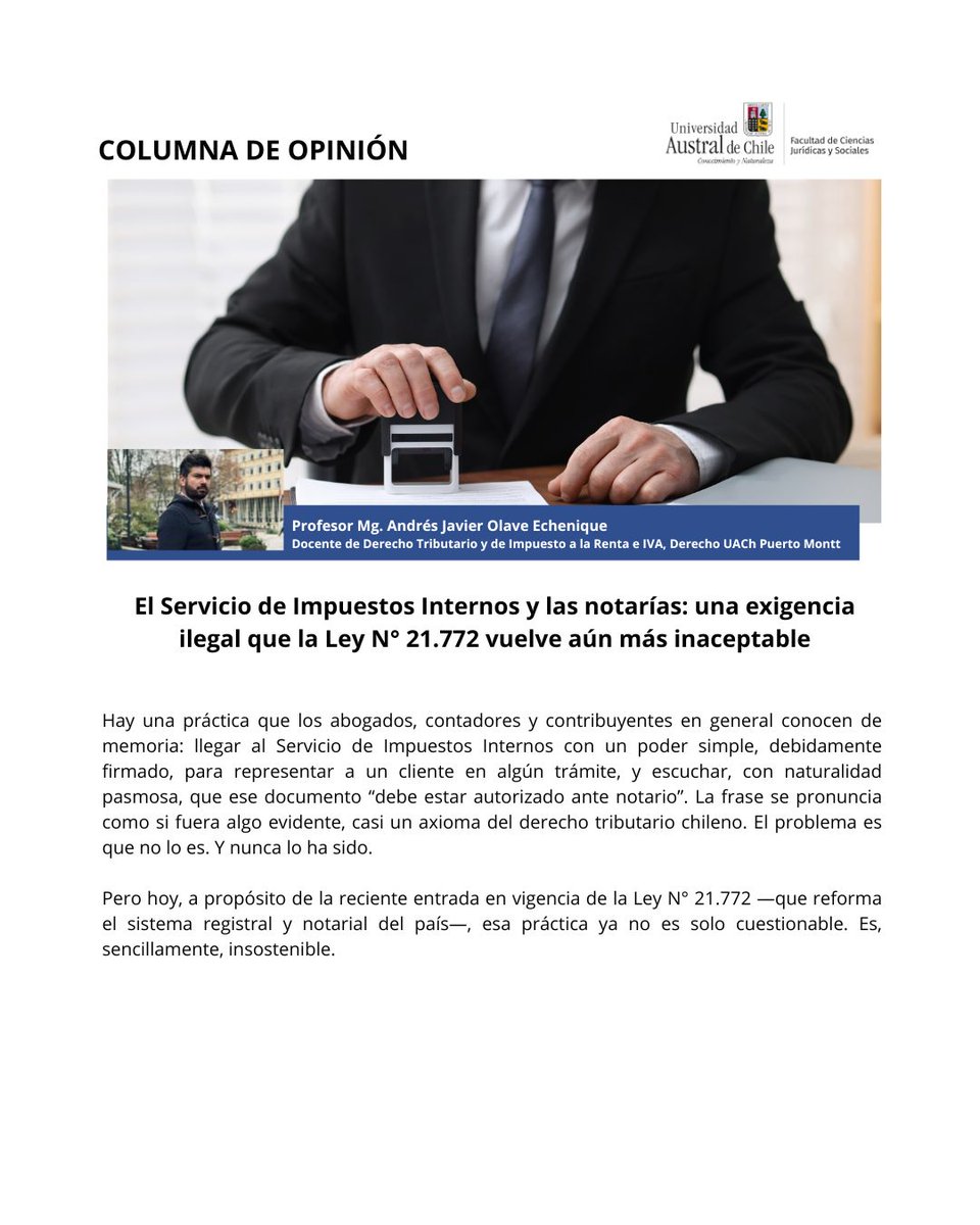 Derecho U. Austral de Chile tweet media