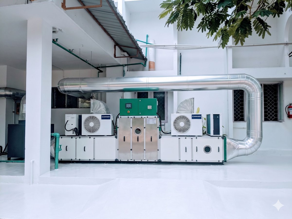 Sorpstech's tweet image. Drying Made Easy with SORPS Desiccant Dehumidifier

🌐  zurl.co/3B3uy
📩 sales@sorpstech.com

#sorpstechnologies #productdrying #cleanroomtechnology #energyefficiency #industrialdehumidification #heatpump #MakeInIndia