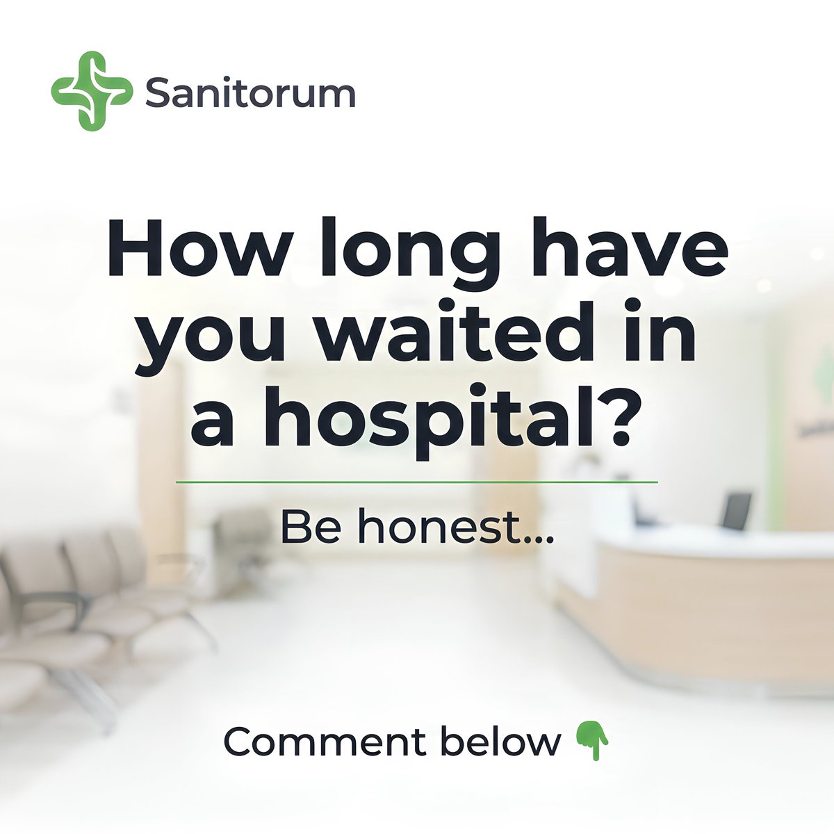 SanitorumApp's tweet image. Let’s talk.

How long have you ever waited in a hospital before seeing a doctor?

Minutes? Hours? Even longer?

We want to hear your experience 👇

👉 Drop your answer in the comments

#HealthcareExperience #HealthTech #DigitalHealth #PatientCare #Sanitorum
