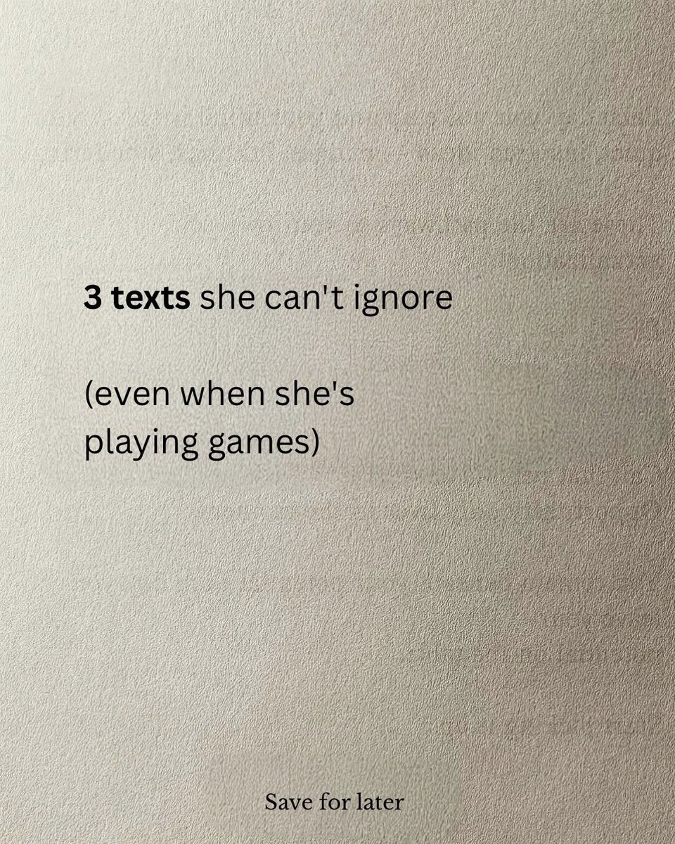 AscensionM4's tweet photo. 3 Texts she can't ignore 

//Thread 🧵// https://t.co/IyyOgBHHkg
