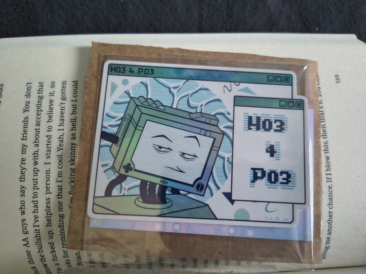 Smuggling homosexual contraband inside a homosexual book that I am then going to stick on a homosexual's computer (mine)