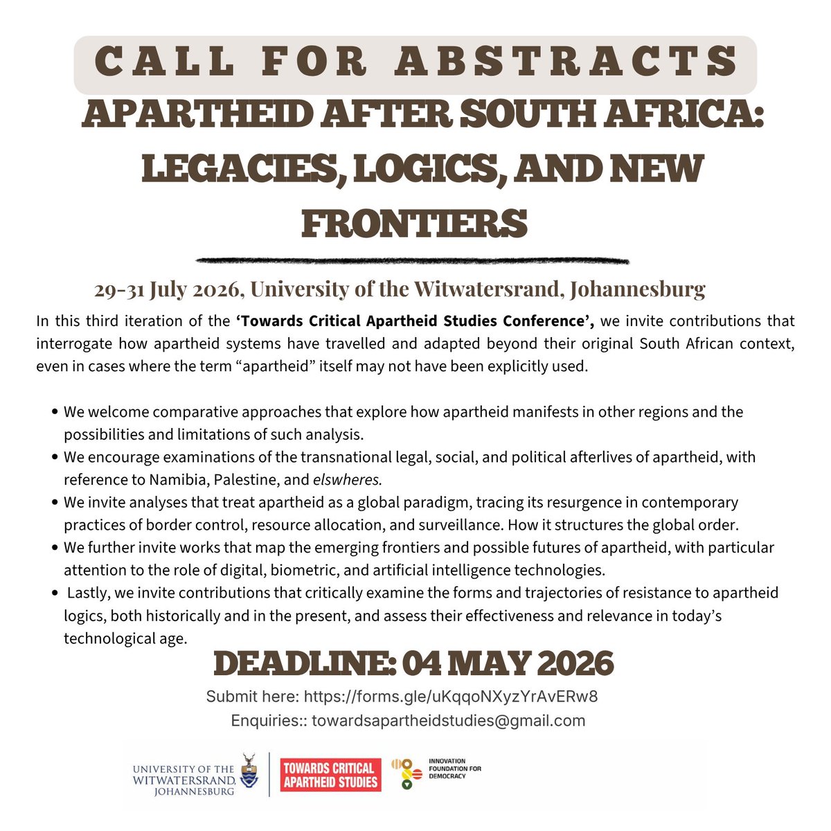 ndlovu_sam's tweet photo. PS: We’re still accepting abstracts and proposals for this year’s conference! Find all the info and submission details here: https://t.co/MuHV5qEDfb https://t.co/wkQEatNq8R