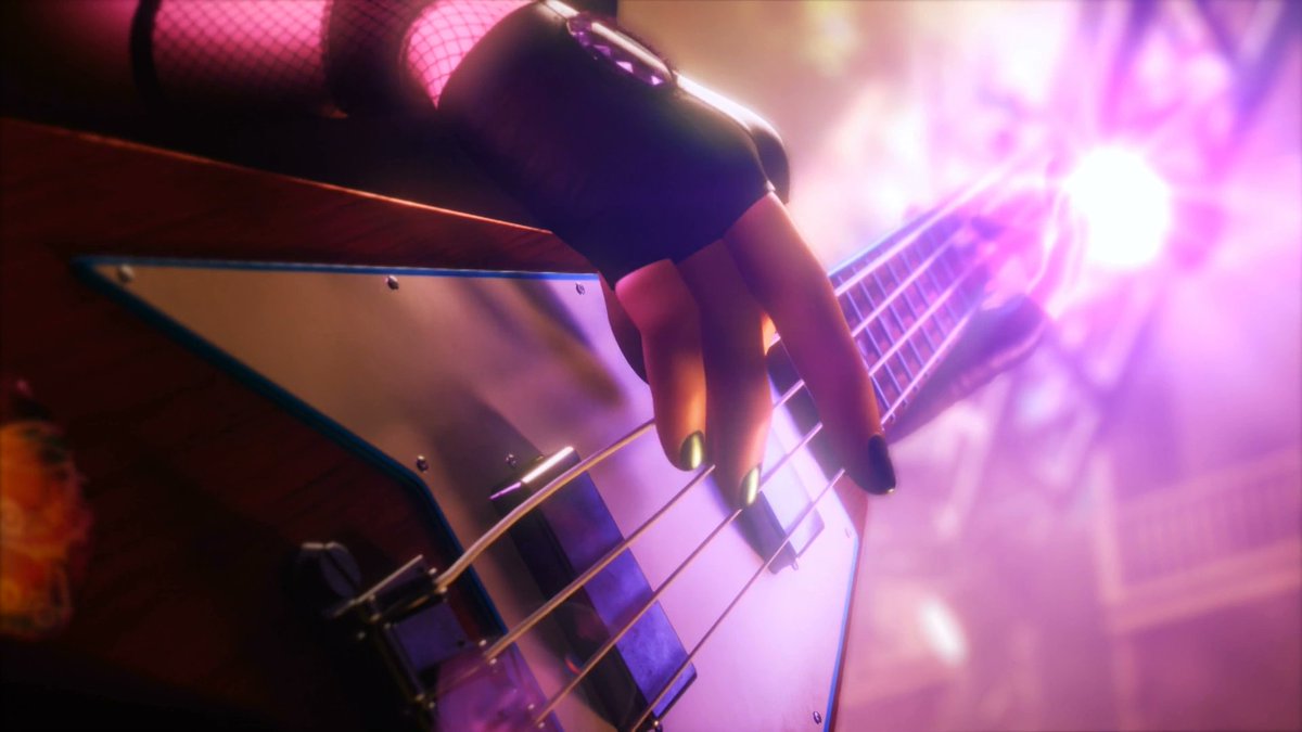 DailyJulekaMLB's tweet photo. With Juleka specifically her song says she's her fathers daughter, but it was her teacher who was really there for her, and she uses her old kitty section bass instead of the one Jagged gave her for her birthday https://t.co/iYYI91iTo7
