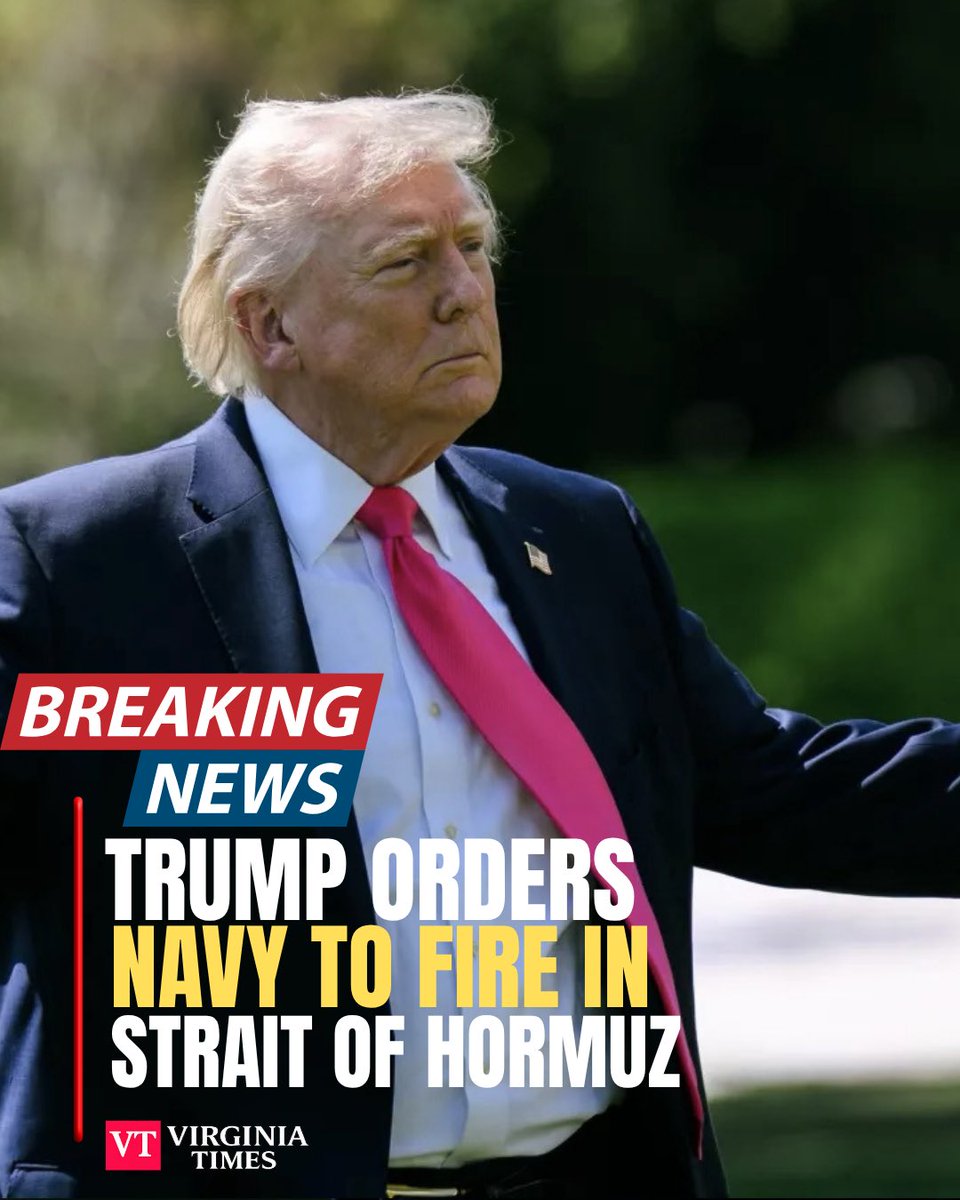 newsbreaknow's tweet image. Trump says he ordered the U.S. Navy to fire on mine-laying boats in the Strait of Hormuz and claims no ship moves without U.S. approval. #virginiatimesnow #NewsUpdate #TrendingNow #Followers #Iran
👉 virginiatimesnow.com/trump-us-navy-…