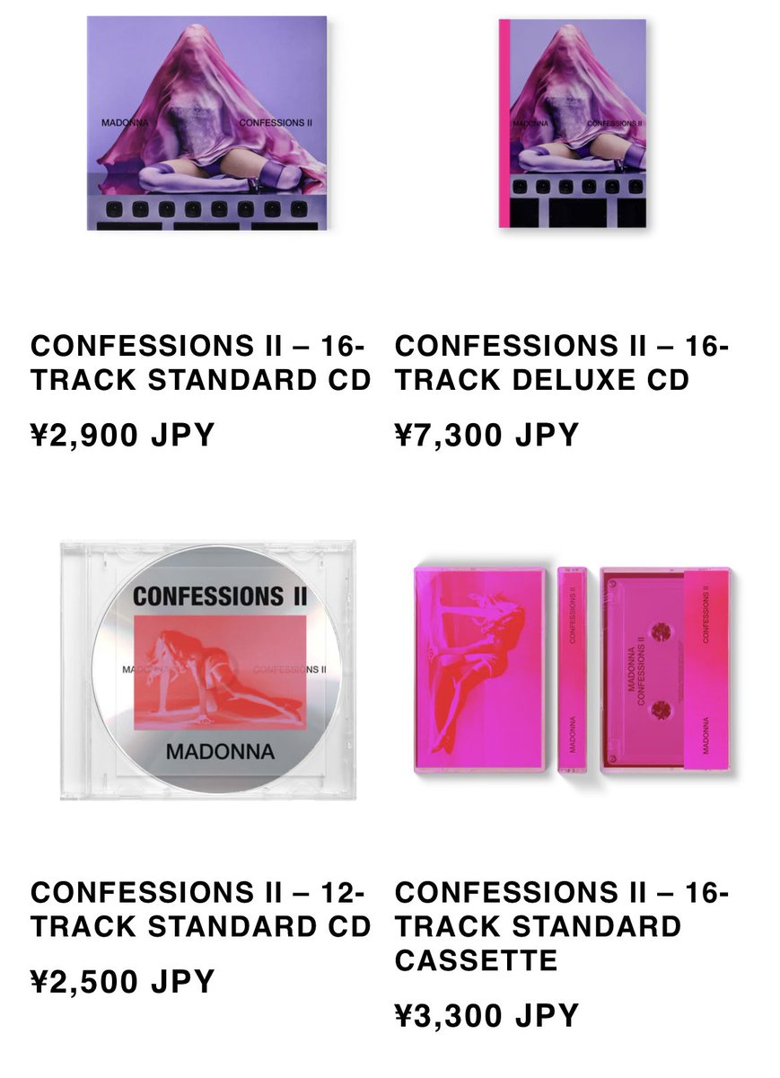xtc_applevenus's tweet photo. タワレコ20％クーポン始まりましたねー
madonna新作予約できるものは全部予約してみた🤭

画像はオフィシャルサイトからのものですがレコは実際何が届くのかしら⁉️
カセット欲しいなぁ、、、
全部が全部タワレコには出てない https://t.co/faHh8txRuh