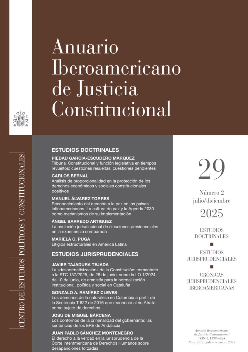 anuario_de's tweet photo. Extraordinario artículo del prof. Josu de Miguel @JosudeMiguel1 en nuestro núm. 29-2: "Los contornos de la criminalidad del gobernante: las sentencias de los ERE de Andalucía". https://t.co/iAmBugSD82. @cepcgob @fjdrevorio @agusruizrobledo @JoseMoralesAr  @eduardovirgala https://t.co/pDjgXGH39I