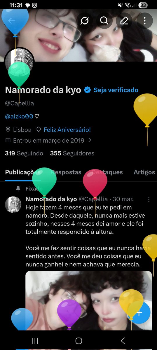 Namorado da kyo tweet media