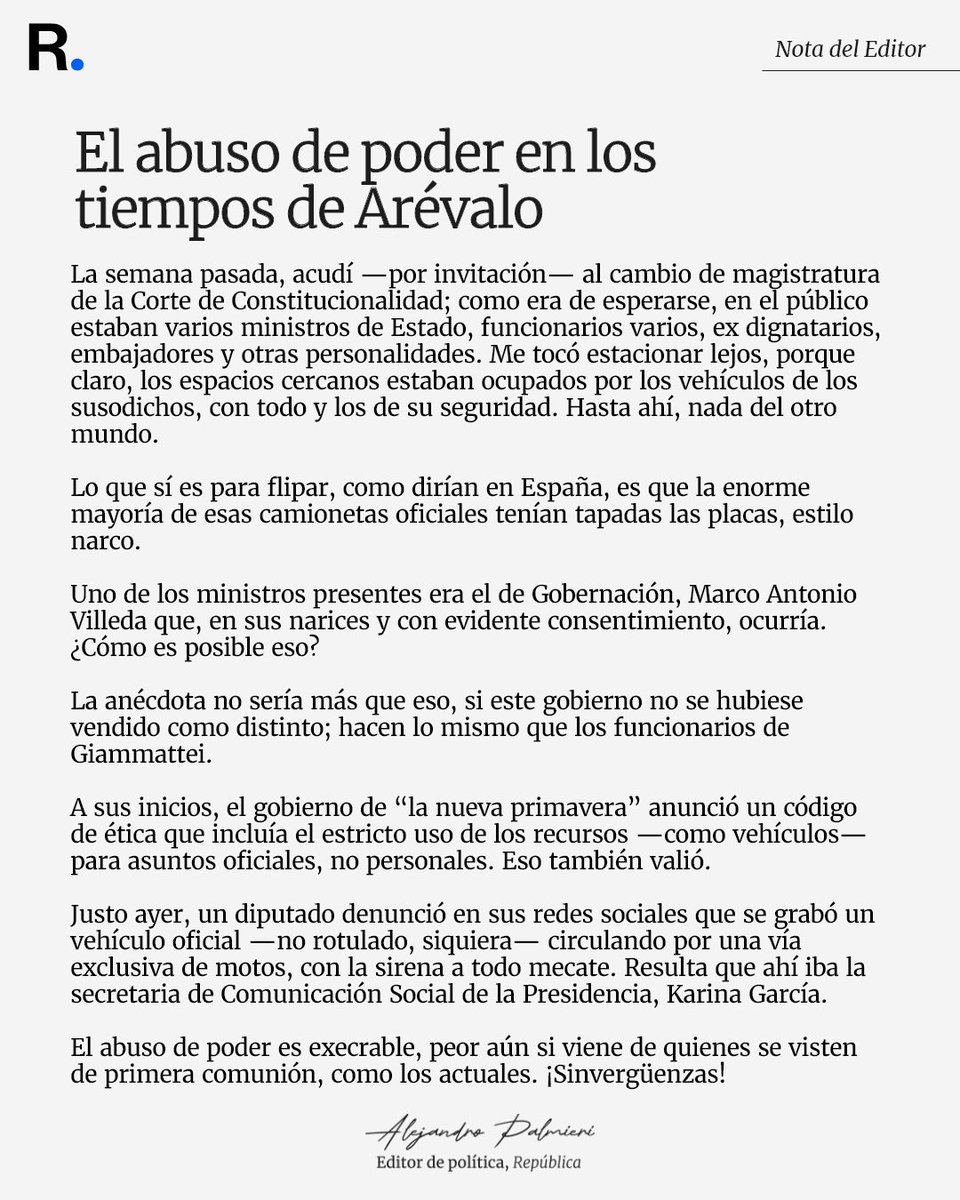 🖋️ Nota del Editor | Nueva “primavera”, viejas mañas oficiales.