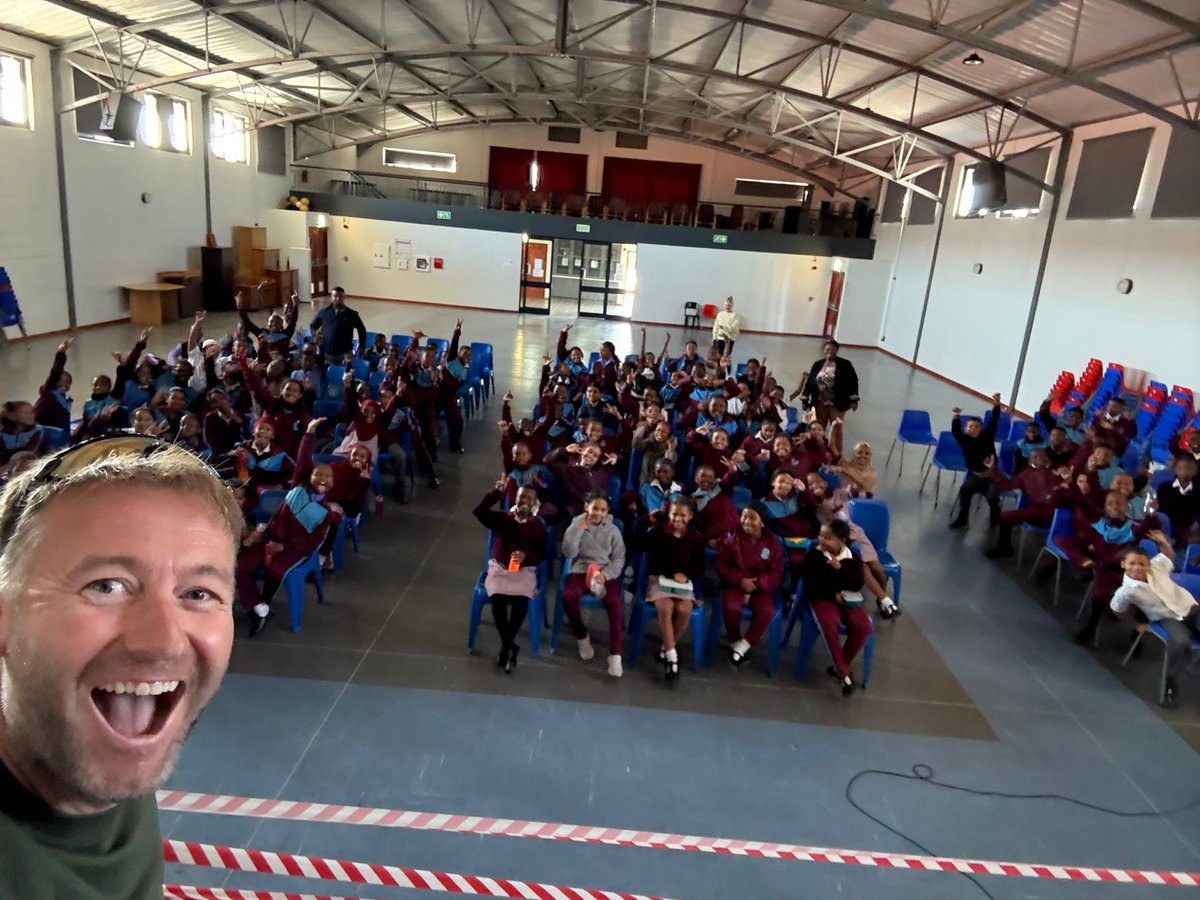 CaptainKetch's tweet image. It was an absolute pleasure to speak to all the students at Hazeldene School in Cape Town today. I was made to feel very welcome and really enjoyed sharing stories of fun, adventure and life lessons! #learning #travel #sailing #aroundtheworld #class40