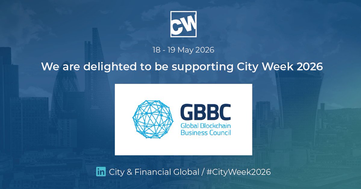 GBBC_io's tweet image. 🇬🇧 What happens when the world’s financial centers start speaking the same language?

#CityWeek2026 (May 18-19) brings policymakers, institutions, and innovators to London to discuss #capitalmarkets, #digitalassets, #AI, and the future of global finance.

As a supporter, GBBC