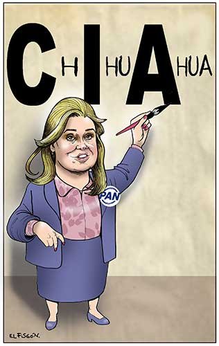 Maru Campos gobernadora del PAN abrió las puertas a agentes de la CIA. Es el claro ejemplo de lo que el PRIAN haría si vuelve al poder: entregar la soberanía de México a EEUU. ¡Miserables!